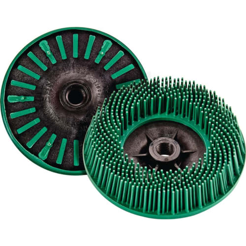 3M Bürstenscheibe BD-ZB grüne Kunststoffbürste mit Gewindemittelteil