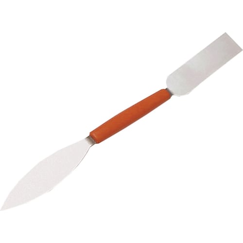 Stukkateureisen HAROMAC® mit zwei unterschiedlichen Klingen und braunem Griff