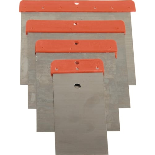 4er Set Japanspachtel HAROMAC® mit roten Griffen in verschiedenen Größen