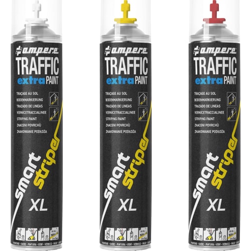Markierungsspray Traffic EXTRA XL von ampere für Markiergerät Perfekt Striper in verschiedenen Farben