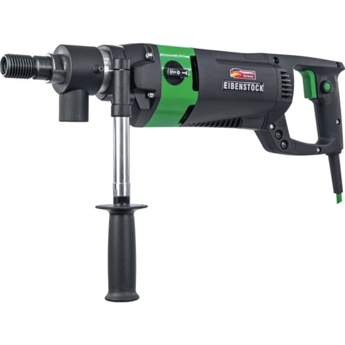 Diamant Trockenkernbohrmaschine EIBENSTOCK mit grün-schwarzem Gehäuse und seitlichem Griff