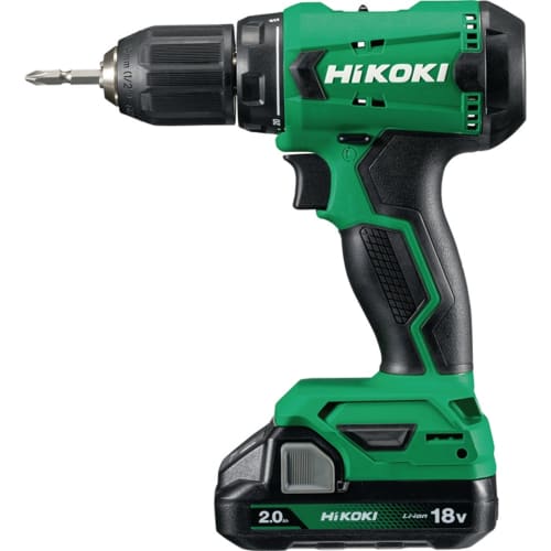 Akku-Bohrschrauber DS18DA von HIKOKI in grün und schwarz mit 18V Li-ion Akku
