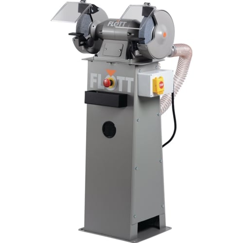 Doppel-Schleifmaschine TS 200 SD P FLOTT mit zwei Schleifscheiben und Staubabsaugung