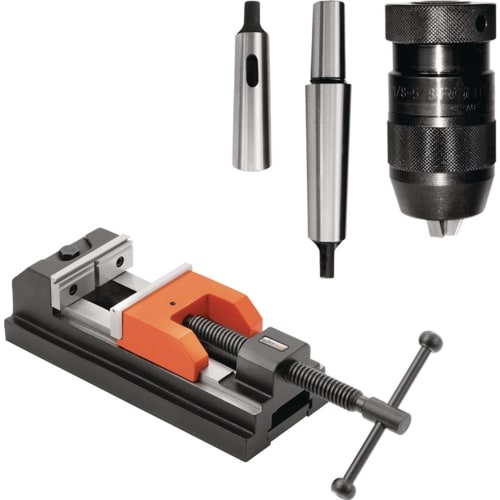 Bohrpaket für TB 18 Plus, SB 23 Plus FLOTT mit Schraubstock, Bohrfutter und Spannzangen