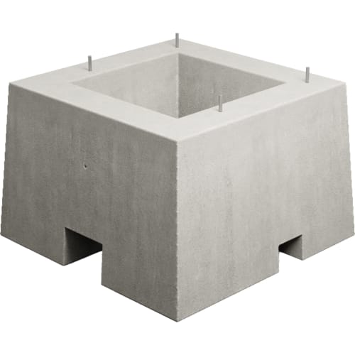 Fundament aus Beton passend für Ladesäule des Herstellers SIEMENS SICHARGE D
