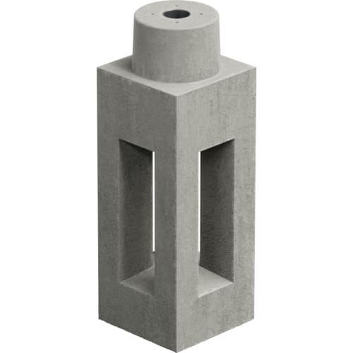 Fundament aus Beton passend für Ladesäule des Herstellers Hesotec