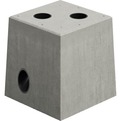 Fundament aus Beton passend für Ladesäule Kempower S-Series Liquid-Cooled Satellite mit Kabeldurchführungen