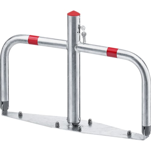 Sperrbügel Merkur mit Spitzkopf aus Metall mit rotem Spitzenkopf und zwei Schlüsseln