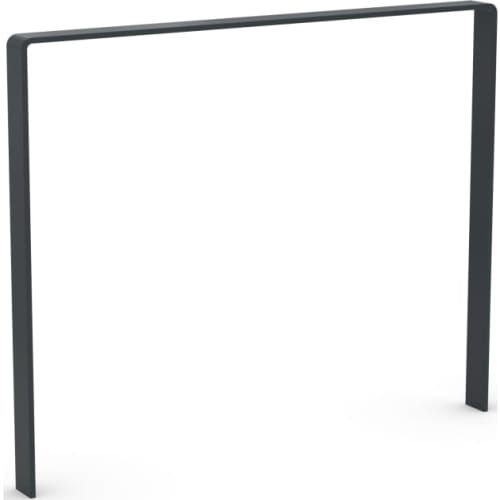 Anlehnbügel Fahrrad 9600 aus Metall, schwarzer Fahrradständer zum Anlehnen von Fahrrädern