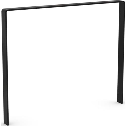 Schwarzer Anlehnbügel Fahrrad 9600 Black Edition aus Metall