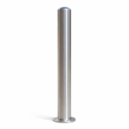 Edelstahlpoller BERLIN Absperrpfosten aus Edelstahl mit geschweißter Kappe