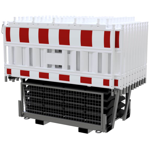 20er NOX Absperrschranken-Set | weiß | mit Fußplatten | Twinpalette-30475-lo7fmi-1773124119493