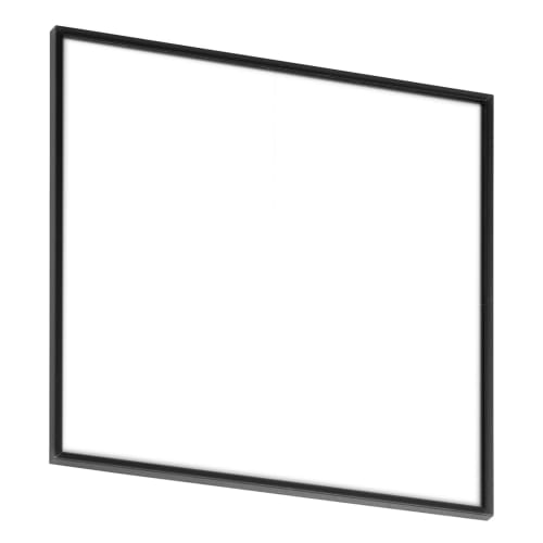 Madrid Black Line Türschild 150 Plus mit schwarzem Rahmen und weißer Fläche