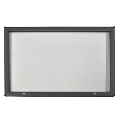 Außenschaukasten Modell A mit schwarzem Rahmen und Glastür für Außenbereich