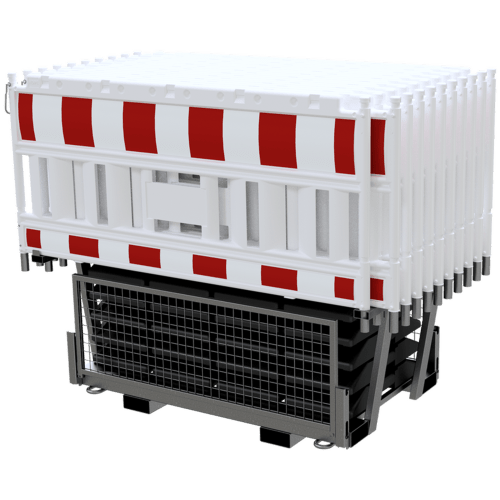 20er NOX LIGHT Absperrschranken-Set | weiß | mit Fußplatten | Twinpalette-30494-zxgqdx-1773666630202