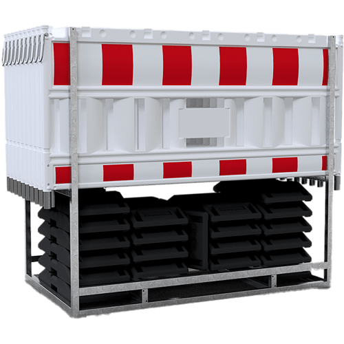 20er NOX LIGHT Absperrschranken-Set | weiß | mit Fußplatten | Multipalette-30493-lldhyy-1773666630199