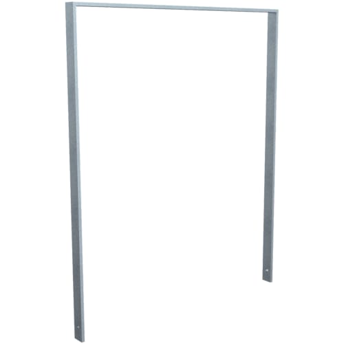 Fahrradanlehnbügel aus Flachstahl in verzinktem Metall