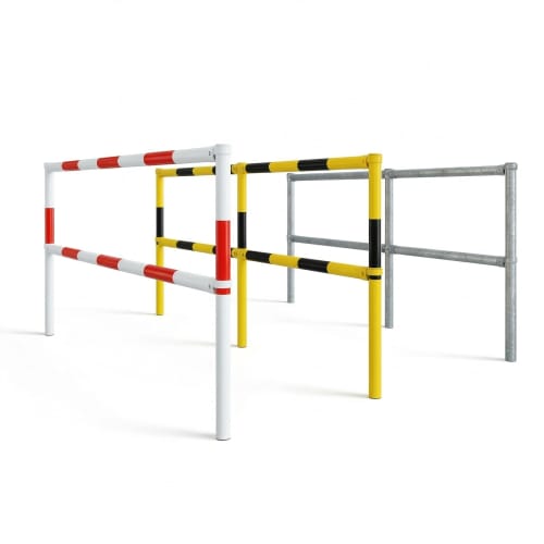 Systemgeländer WACHTWERK VARIO aus Stahl in verschiedenen Farben als variables Schutzgeländer für Straße, Bahn, Betrieb und Industrie