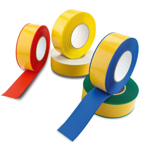 PROline-tape Stapler Bodenmarkierungsband in verschiedenen Farben Rot, Gelb, Blau und Grün