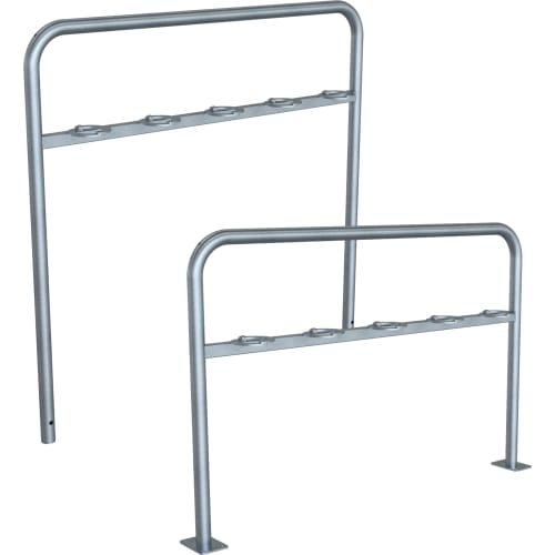 Scooter und Roller Reihenparker aus Metall mit Bügel zur sicheren Abstellung von Fahrzeugen