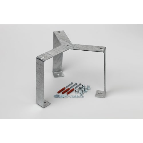 Metallischer Bodenhalter mit Schrauben und Dübeln für 70 L und 120 L Geräte
