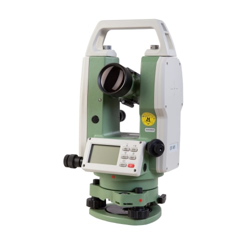 NESTLE Winkelmessinstrument DT-405 Elektronischer Theodolit grün und weiß mit Display und Einstellknöpfen
