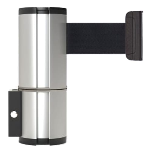 Wandgurtkassette Beltrac Wall Mount M Twist mit drehbarem Kopf und schwarzem Gurt