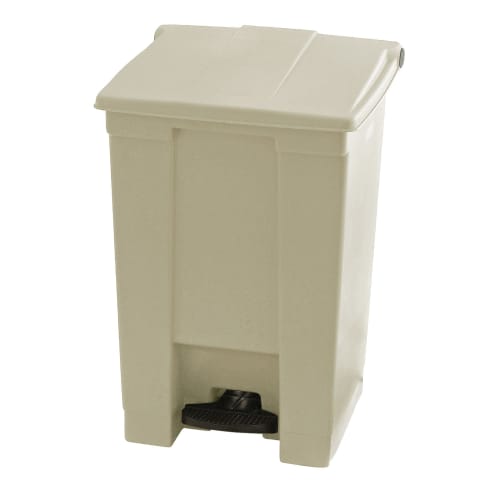 Beiger Tret-Mülleimer Step-On Classic Container von Rubbermaid mit 45,4 Liter Fassungsvermögen
