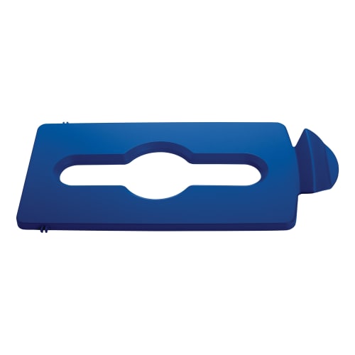 Blauer Deckel für Restmüll Recycling-Station Slim Jim Starter Set von Rubbermaid