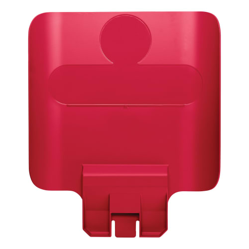 Rote Hinweistafel für Recycling-Station Slim Jim Starter Set von Rubbermaid