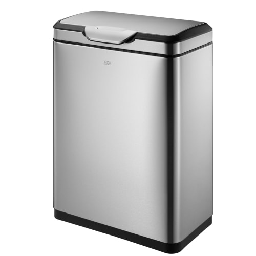 Touch-Abfalleimer Touch Pro von EKO aus Edelstahl mit 20 + 20 Liter Fassungsvermögen
