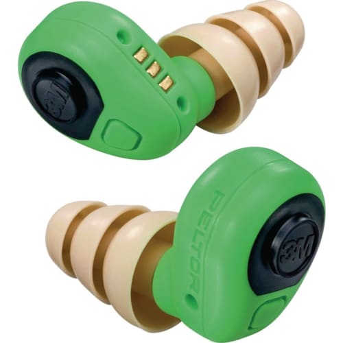 1 Paar 3M Gehörschutzstöpsel PELTOR EEP-100 EU grün mit ABS Box SNR 32 dB