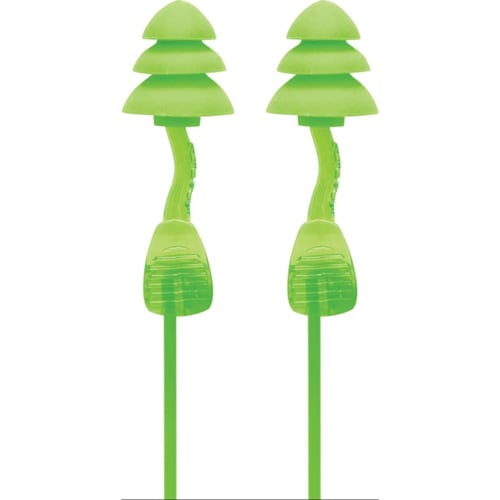 50 Paar grüne Moldex Gehörschutzstöpsel Twisters Trio Cord mit SNR 33 dB aus PC TPE