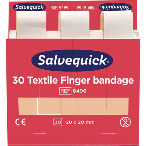Salvequick® Fingerverband 30 textile Finger bandages 120 x 20 mm