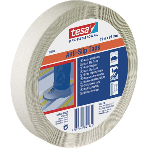 tesa Professional Anti-Slip Tape 60953, 15 m x 25 mm, rutschhemmendes Klebeband, Made in Taiwan
