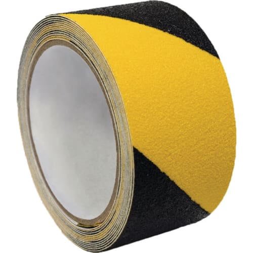 Rolle Antirutschklebeband F5750 in schwarz und gelb mit rutschfester Oberfläche