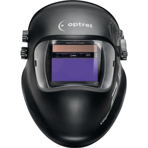 optrel Schweißerschutzhelm Vegaview2.5 in schwarz mit Sichtfenster und Einstellknöpfen