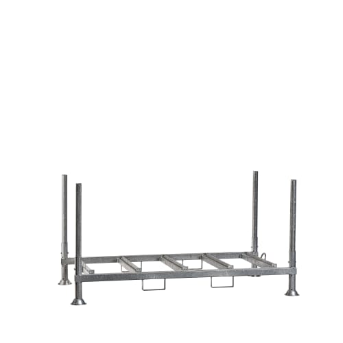Lager- und Transportgestell aus Metall für Fußplatten
