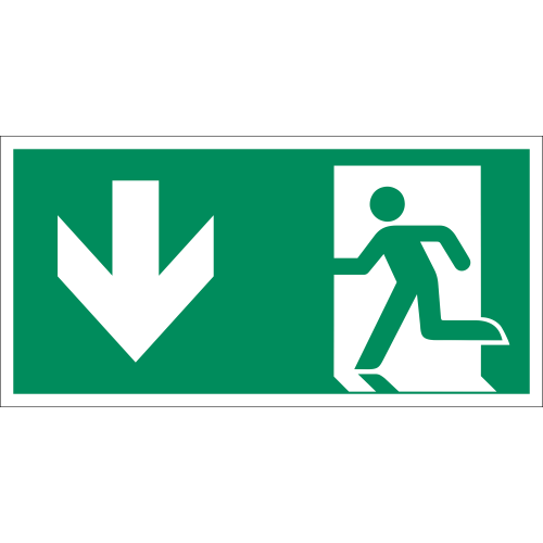Schild Notausgang Mit Rettungszeichen Nach ISO 7010 schild-notausgang-mit-rettungszeichen-nach-iso-7010