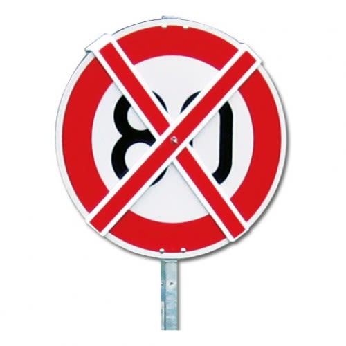 Mobile Auskreuzvorrichtung für Verkehrszeichen Typ I