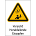 Kombischild Vorsicht! Herabfallende Eiszapfen (ISO 7010) Kombischild Vorsicht! Herabfallende Eiszapfen (ISO 7010)