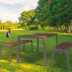 SILAOS® Picknicktisch mit Bänken für Parks und Grünflächen - Recycling-Kunststoff SILAOS® Picknicktisch mit Bänken für Parks und Grünflächen - Recycling-Kunststoff