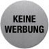 Textschild - Keine Werbung (rund) Textschild - Keine Werbung (rund)