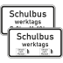 Zusatzzeichen Schulbus Zusatzschild mit VZ 1042-36