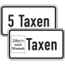 Zusatzzeichen ... Taxen Zusatzschild mit VZ 1050-31 Zusatzzeichen ... Taxen Zusatzschild mit VZ 1050-31
