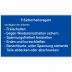 Gebotszeichen - 5 Sicherheitsregeln
