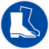 Gebotszeichen - Fußschutz benutzen nach ISO 7010 (M 008) Gebotszeichen - Fußschutz benutzen nach ISO 7010 (M 008)