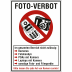 Kombischild Foto-Verbot Kombischild Foto-Verbot