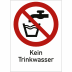 Kombischild Kein Trinkwasser Kombischild Kein Trinkwasser