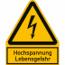 Kombischild Hochspannung - Lebensgefahr